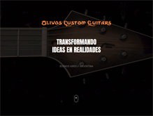 Tablet Screenshot of olivoscustomguitars.com.ar